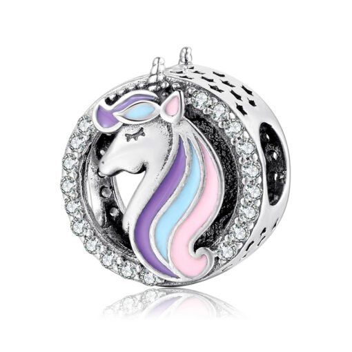 Schönes Einhorn Emaille Charm – Magisch & Stilvoll