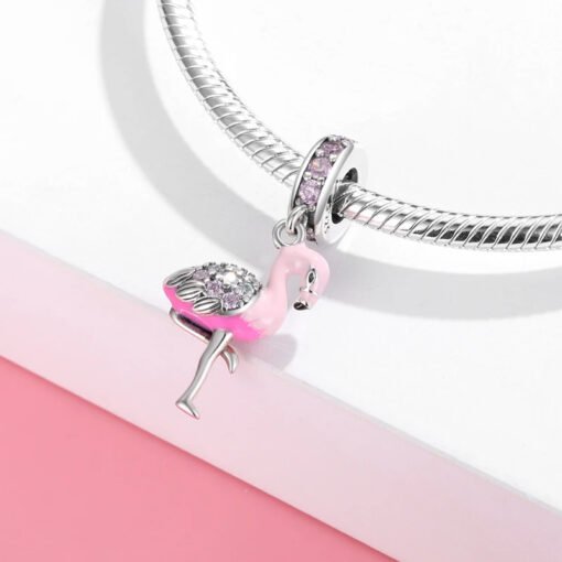 Flamingo Charm Anhänger für Tierliebhaber