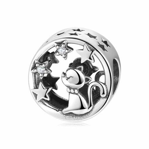 Katze & Sterne Perlen Charm – Ein zauberhafter Begleiter
